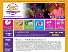 Tablet Screenshot of partymastersaz.com